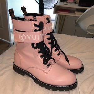 Pink LV boots